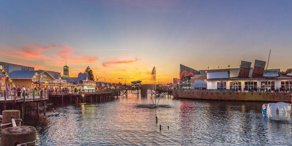Broadway at the Beach is home to a variety of shops, restaurants, and other attractions.