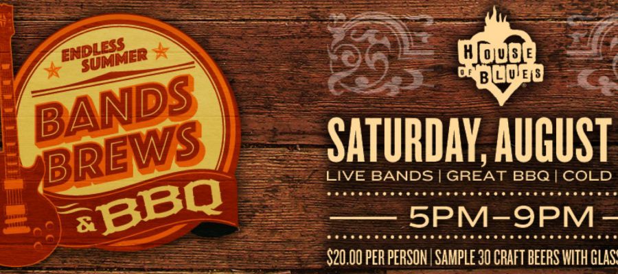 Head on over to House of Blues for some live music, delicious BBQ, and a variety of craft beer.