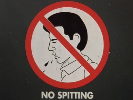 Don’t spit on people from the upper floors